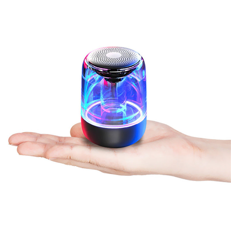 Portable Bluetooth Speaker Bass Boost – LED Light Wireless Music Speaker with FM Radio