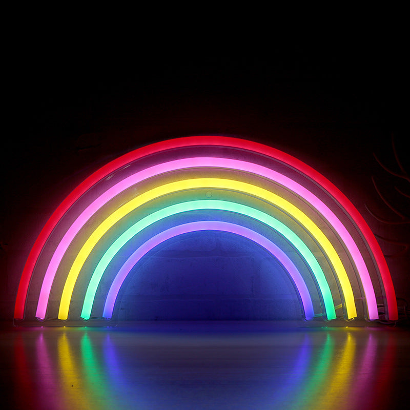 Aesthetic LED Neon Light Acrylic Back Panel – Room Decor Lamp for Bedroom & Gifts