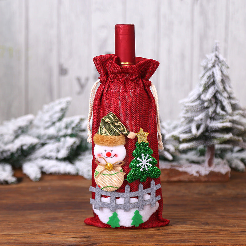 Christmas Wine Bottle Covers for Holiday Cheer