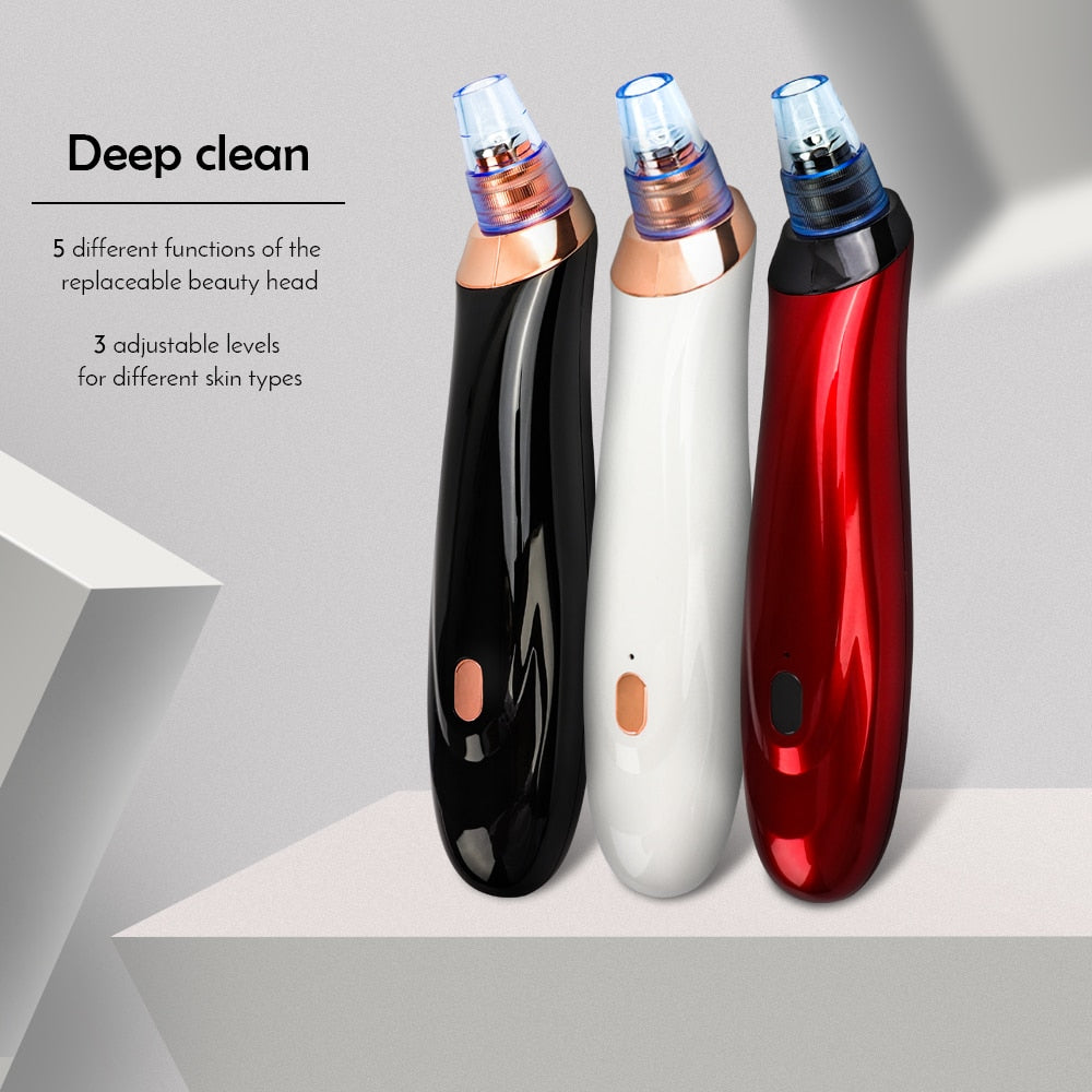 Electric Facial Pore Cleaner – Blackhead Remover for Clear, Glowing Skin