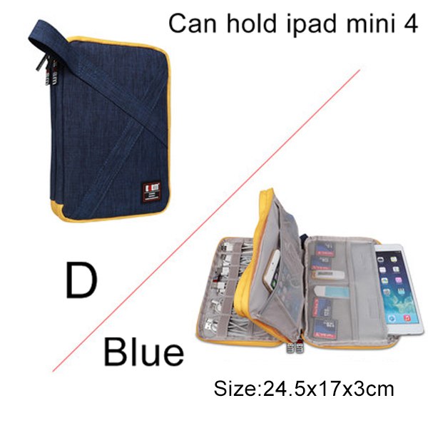 Travel Gadget Organizer Case – Cable Storage Bag for Phone Chargers & Tech Accessories