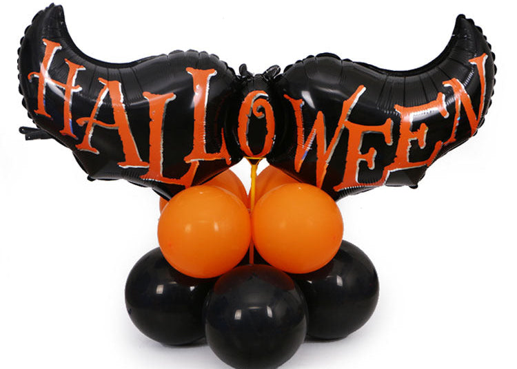 Halloween Balloons Kit – Pumpkin & Bat Party Decoration for Home & Events