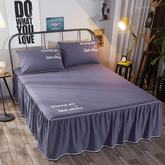Soft Brushed Beauty Bed Cover – Spa Bed Skirt for Massage Table, Facial & Salon Setup