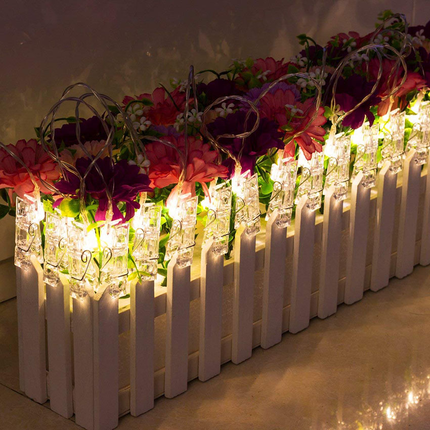 Photo Clip LED String Lights – Fairy Lights for Aesthetic Room Decor, Dorm & Bedroom Wall