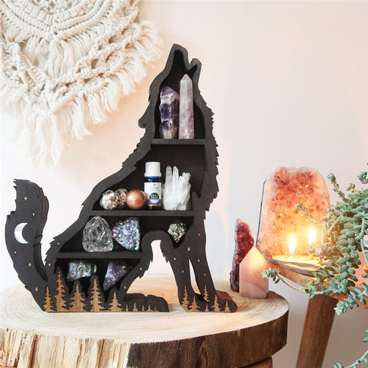 Modern Crystal Wolf Decoration Ornament – Stylish Home Display Rack for Luxury Room Aesthetic