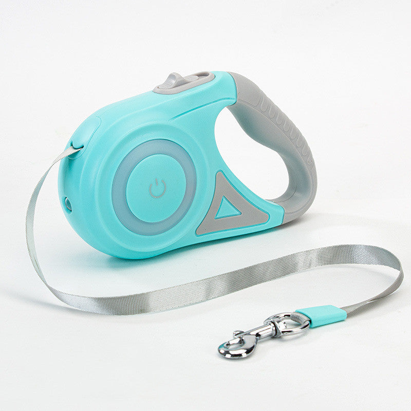 Rechargeable LED Retractable Dog Leash | Safe Night Walking Pet Leash
