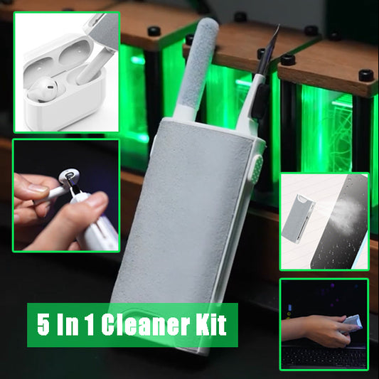 5-in-1 Screen Cleaner Kit – Portable Phone, Laptop & Earbud Cleaning Tool