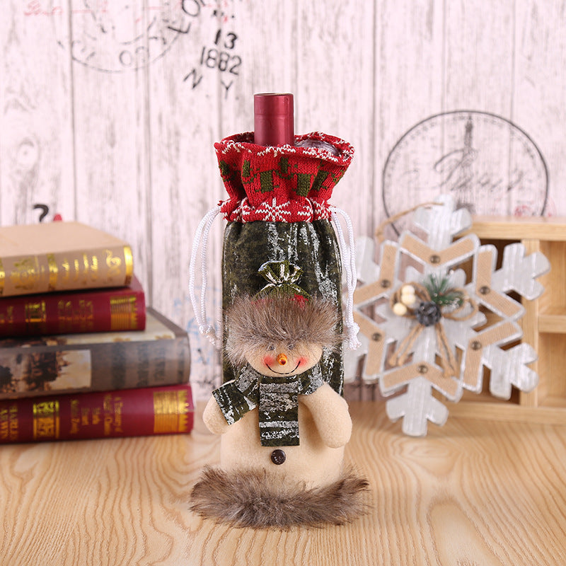 Christmas Wine Bottle Covers for Holiday Cheer