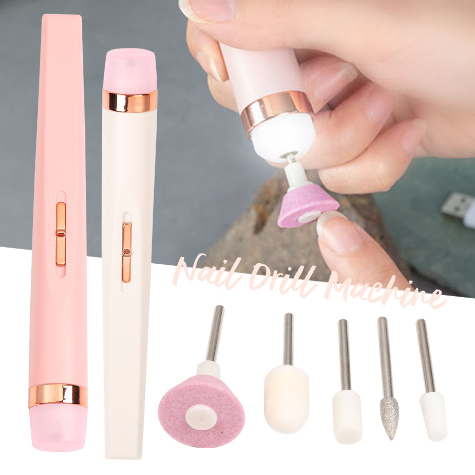Portable Nail Drill Machine – USB Rechargeable Manicure & Pedicure Kit