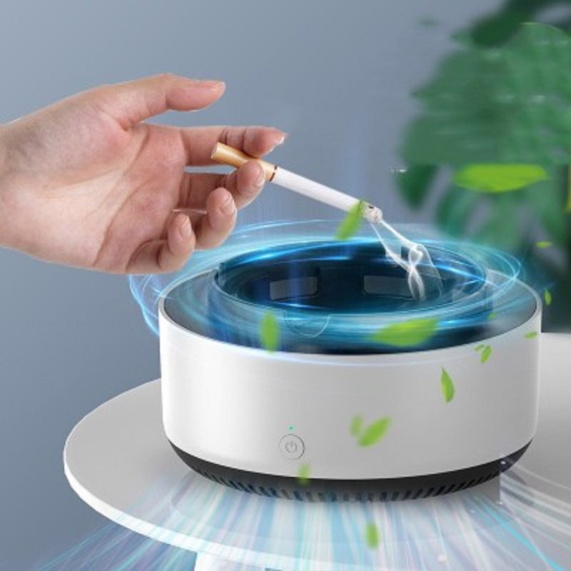 Air Purifier Ashtray – Smoke Remover & Odor Eliminator for Home & Office (Smart Desktop Cleaner)