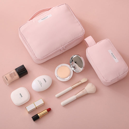 Foldable Travel Toiletry Cosmetic Bag – Makeup Organizer Case for Women, Gym & Vacation Storage