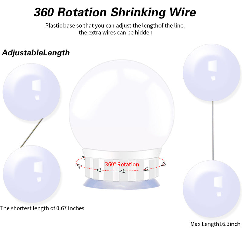 Dimmable USB LED Mirror Light Bulb – Touch Control Makeup Vanity Lamp