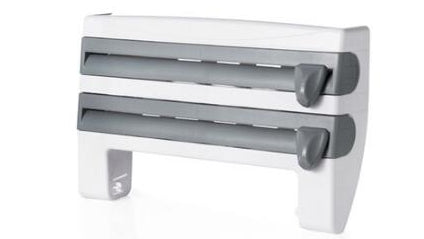 Multi-Function Kitchen Roll Holder 4-in-1 | Cling Film & Foil Organizer | Space Saving Kitchen Gadget