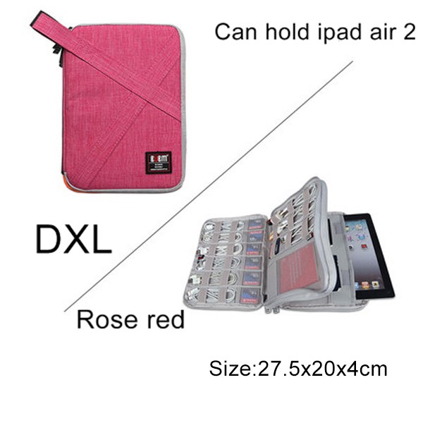 Travel Gadget Organizer Case – Cable Storage Bag for Phone Chargers & Tech Accessories