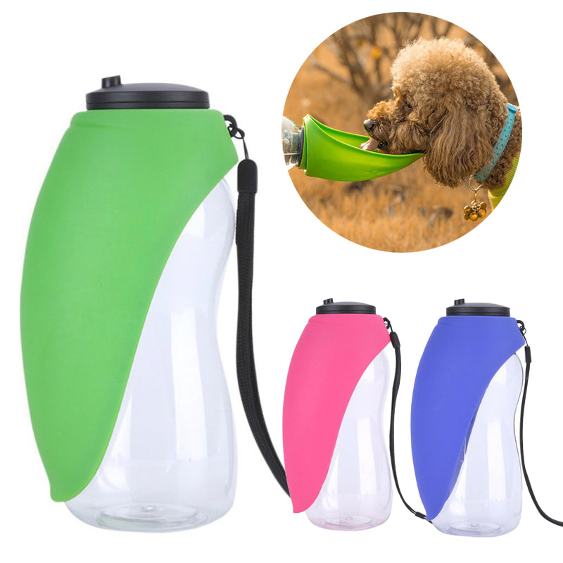 2-in-1 Portable Dog Water Bottle & Bowl – No-Spill Pet Hydration Dispenser