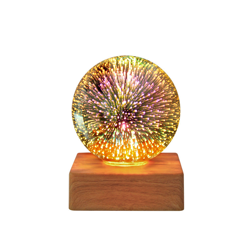 USB Crystal Ball Night Light – Magical LED Home Decor