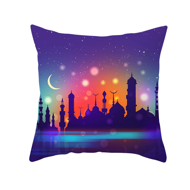 Muslim Ramadan Pillow Cover – Eid Mubarak Cushion Case