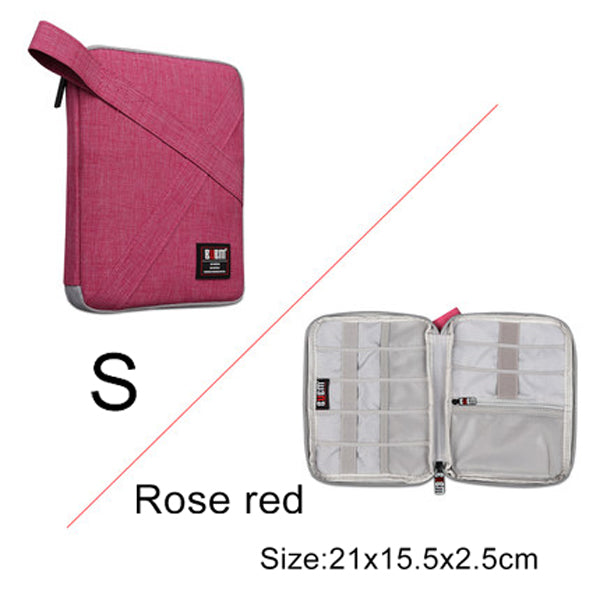 Travel Gadget Organizer Case – Cable Storage Bag for Phone Chargers & Tech Accessories