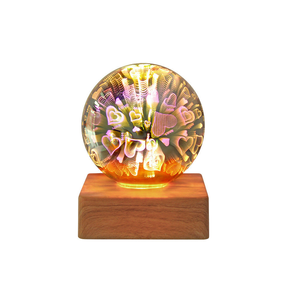USB Crystal Ball Night Light – Magical LED Home Decor