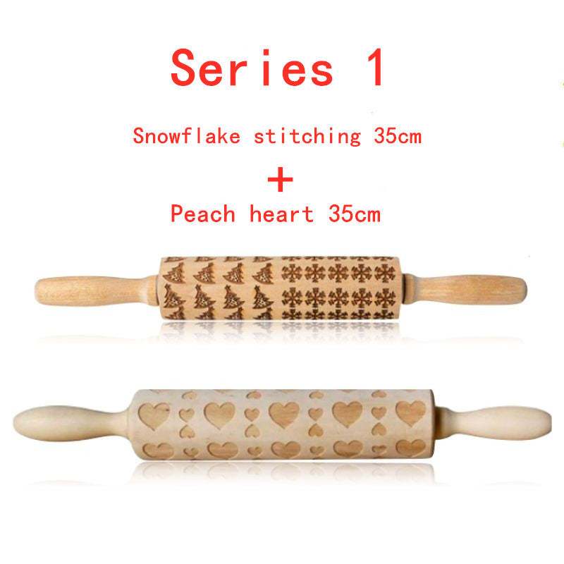 Make Festive Cookies with Christmas Embossed Rolling Pin