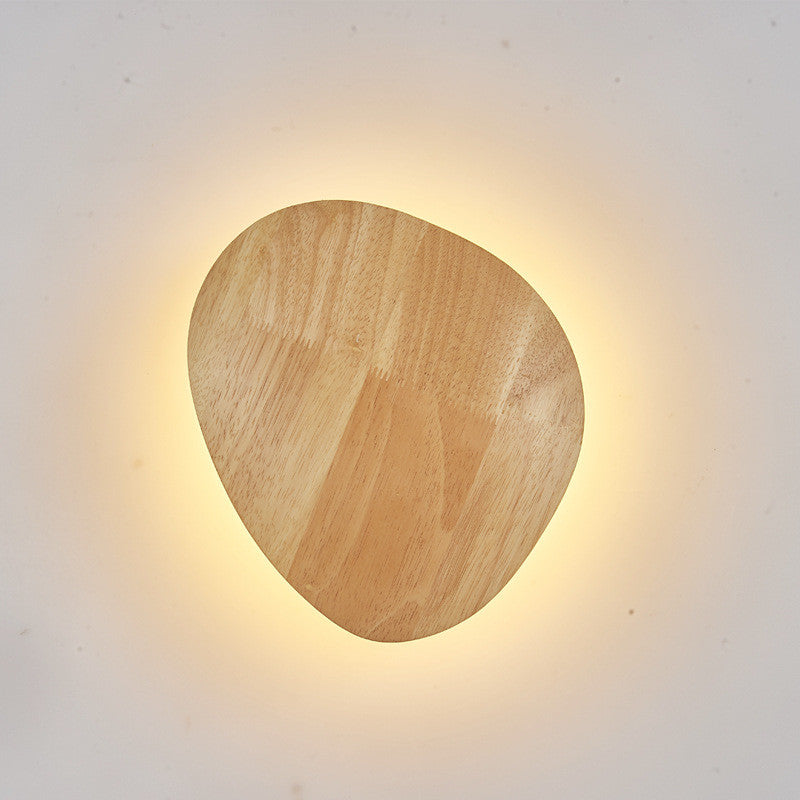 Rustic Log Art Wall Light – LED Wooden Lamp for Warm Ambient Bedroom & Home Decor