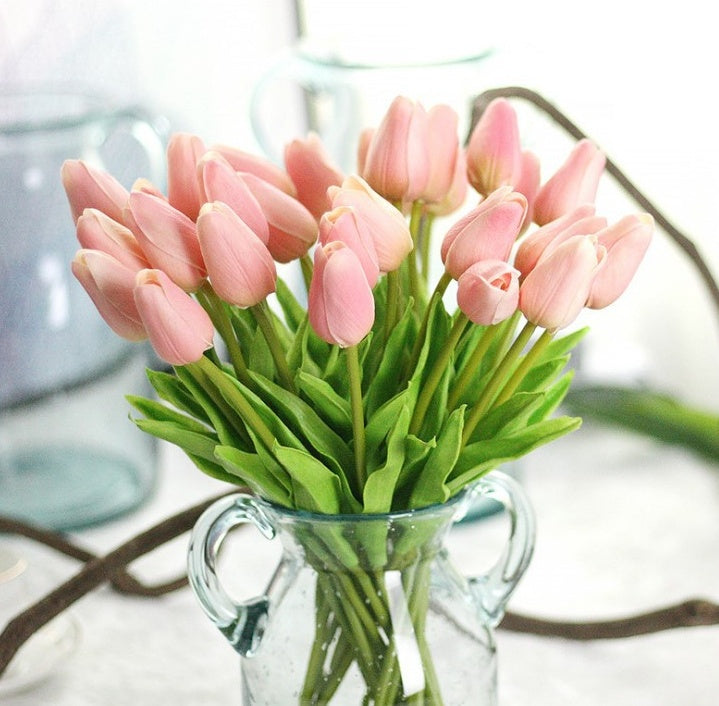 Decorative Fake Flowers for Table – Artificial Home Decor Floral Centerpiece Set