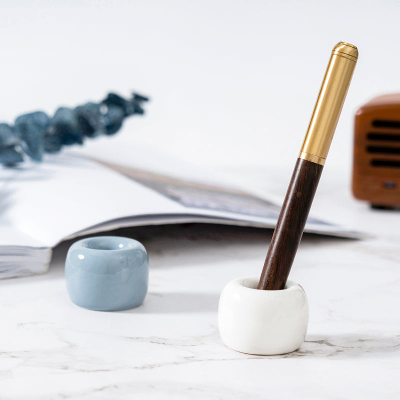 Ceramic Toothbrush Holder – Bathroom Organizer for Sink & Vanity Storage