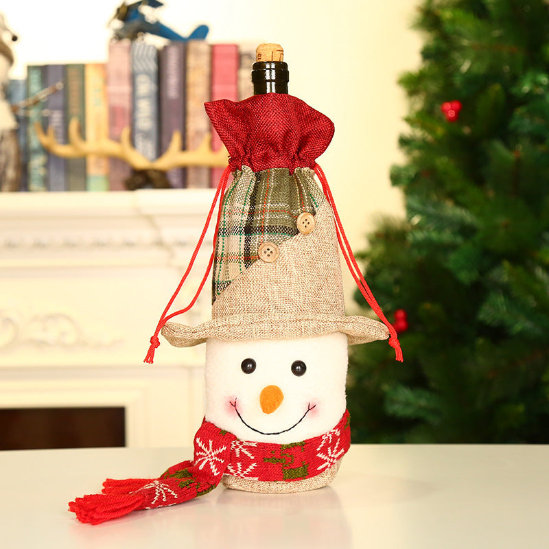 Christmas Wine Bottle Covers for Holiday Cheer