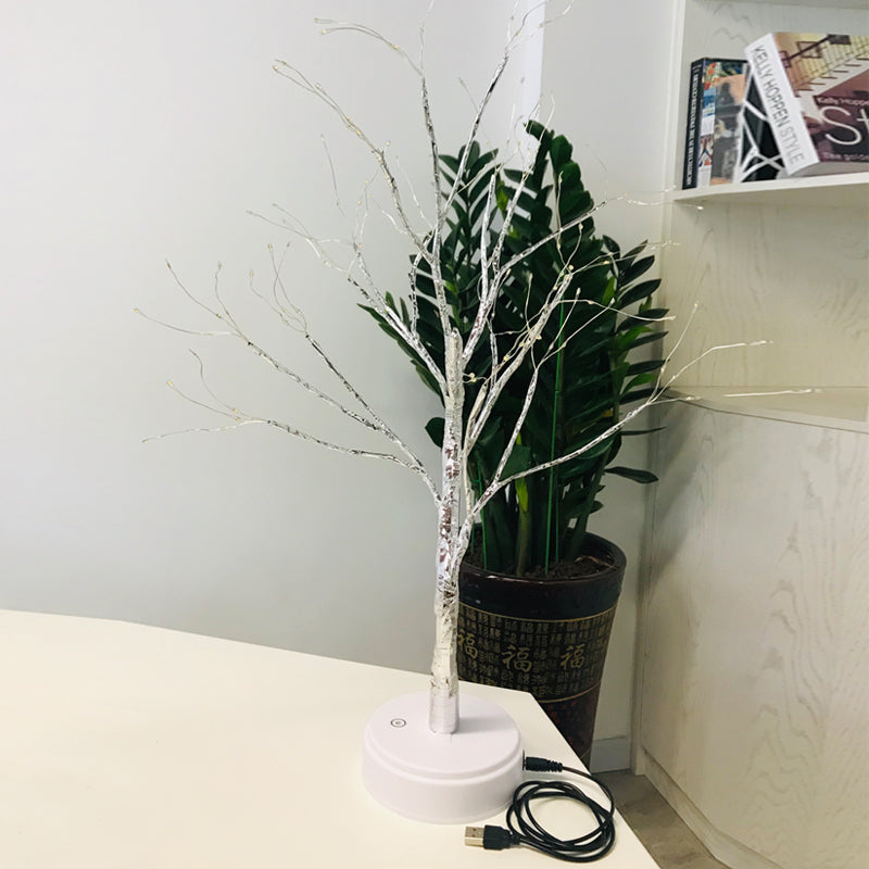 Pearl Star LED Tree Lamp – Touch Switch Night Light for Bedroom, Desk & Aesthetic Room Decor