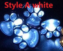 Paw Print Solar Garden Lights LED Outdoor Path Lights – Waterproof Decorative Landscape Lighting