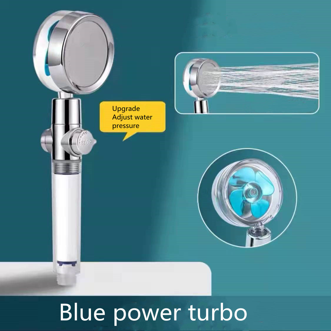 Luxury Rotating Shower Head – High Pressure, Water-Saving, Bathroom Upgrade