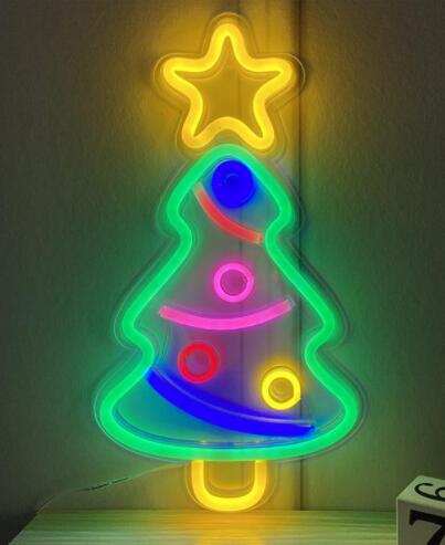 Aesthetic LED Neon Light Acrylic Back Panel – Room Decor Lamp for Bedroom & Gifts