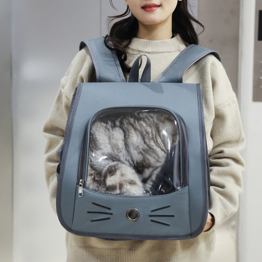 Comfortable Cat Carrier Backpack – Breathable Pet Travel Bag for Small Dogs Outdoor Hiking & Daily Use