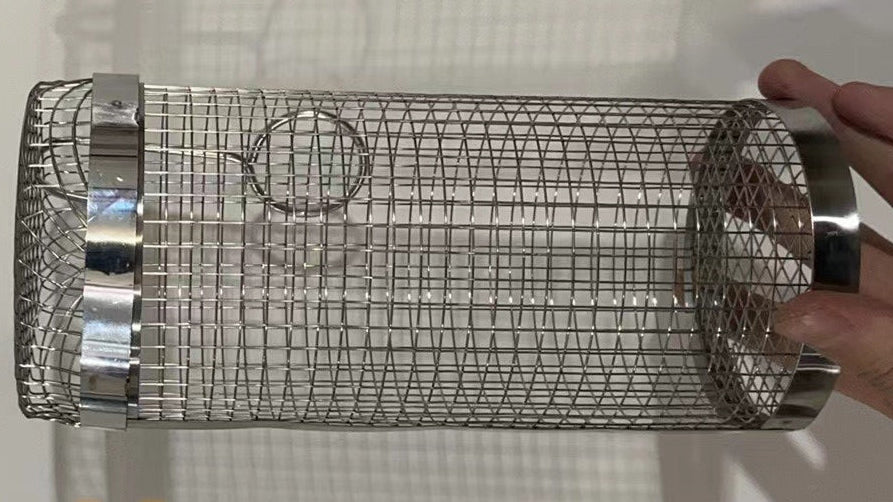 BBQ Rolling Grill Basket – Portable Barbecue Cooking Basket
