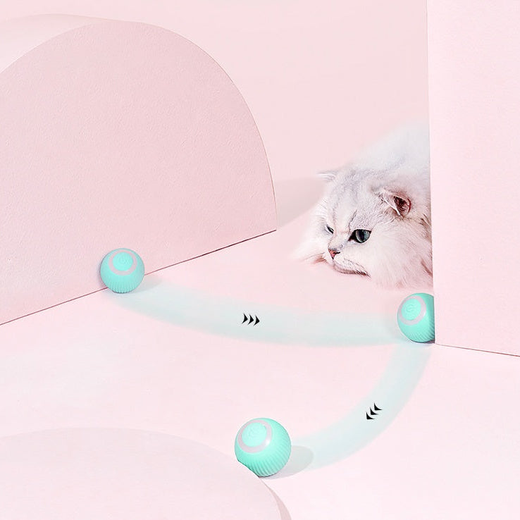 Smart Interactive Cat Ball – Automatic Rolling Toy for Bored Indoor Cats & Kittens