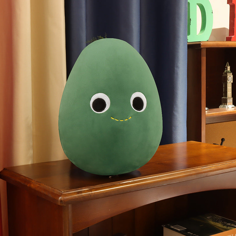 Soft Cute Avocado Plush Animal – Kawaii Fruit Pillow | Room Decor & Kids Gift Toy