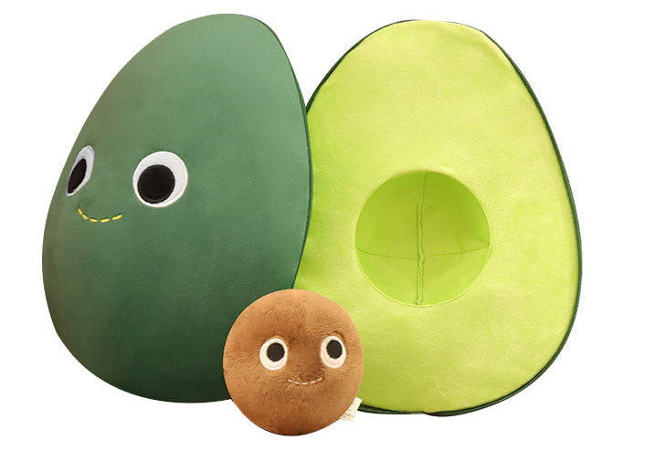 Soft Cute Avocado Plush Animal – Kawaii Fruit Pillow | Room Decor & Kids Gift Toy