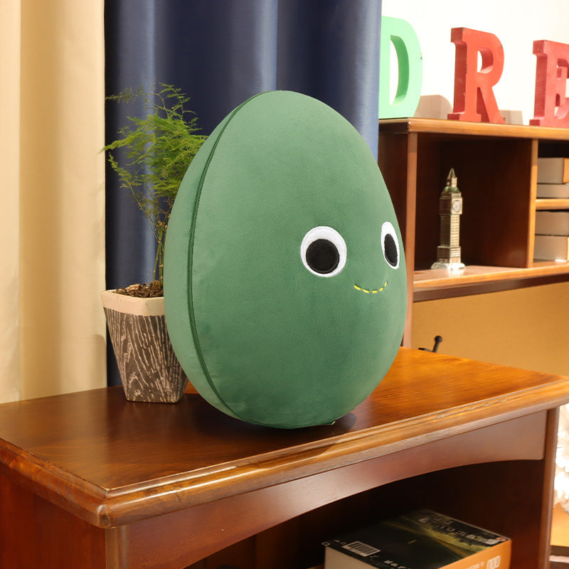 Soft Cute Avocado Plush Animal – Kawaii Fruit Pillow | Room Decor & Kids Gift Toy
