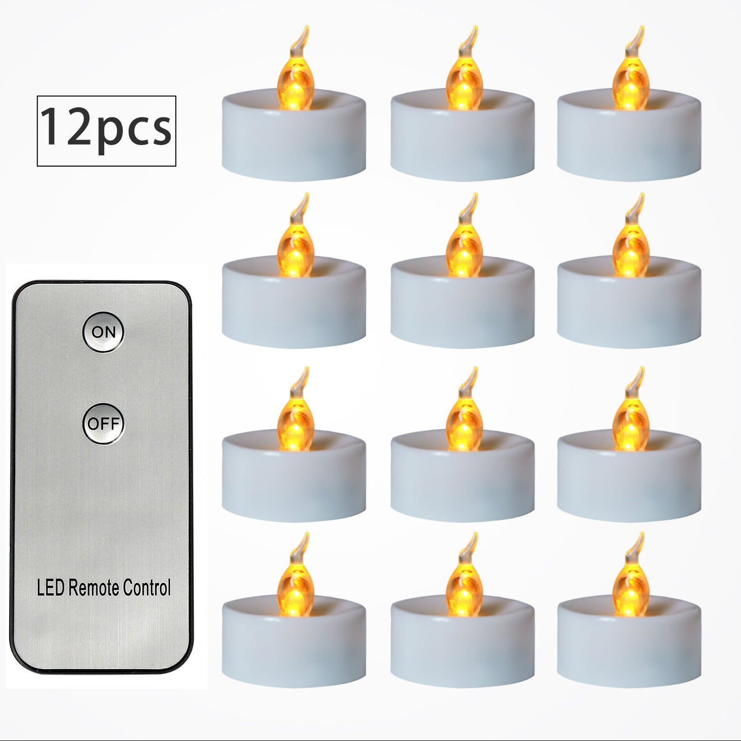 Flameless LED Tea Light Candles – Flickering Battery Operated Night Lights for Home Decor