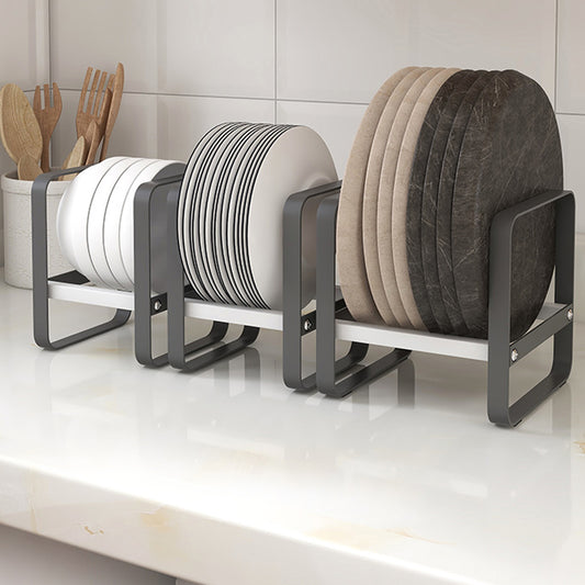 Multifunctional Kitchen Dish Storage Rack | Space Saving Countertop Dish Organizer Shelf
