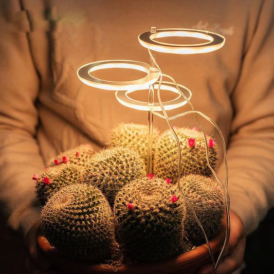 Portable LED Grow Lamp for Plants – Full Spectrum Indoor Plant Light