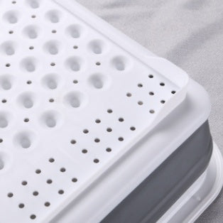 Portable Dish Drainer Rack – Foldable Kitchen Storage for Plates & Tableware
