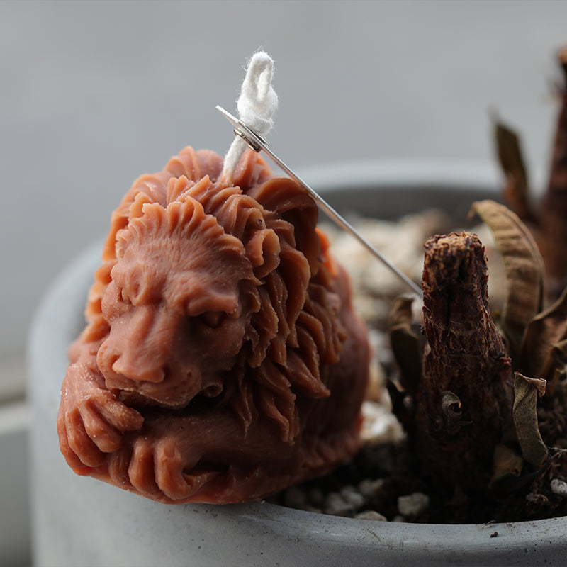 Lion Candle Mold Silicone DIY – Handmade Scented Candle Making Tool for Home Decor & Crafts