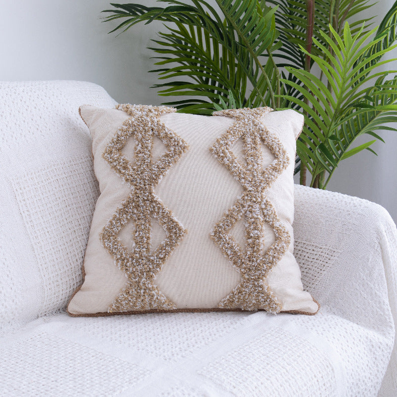 Moroccan-Inspired Throw Pillow – Fringe That Feels Like Home