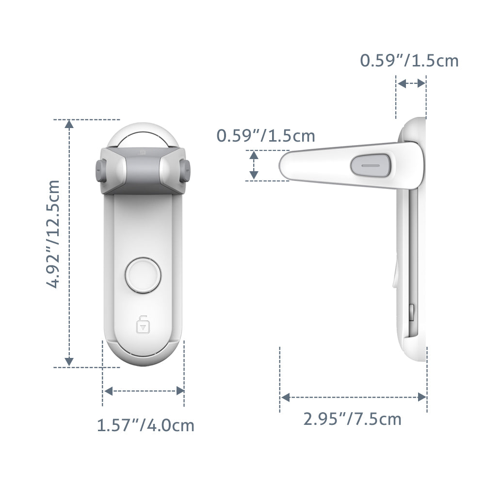 Child Safety Door Lock – Baby Proof Lever Lock for Kids & Pet Protection