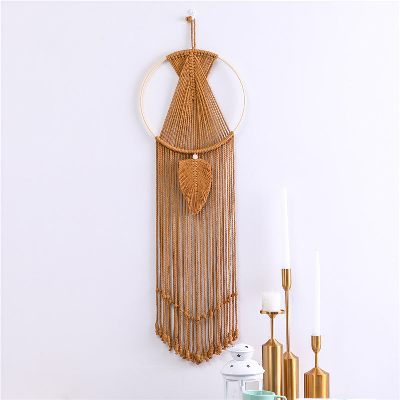 Boho Leaf Macrame – Simple, Serene Wall Accent