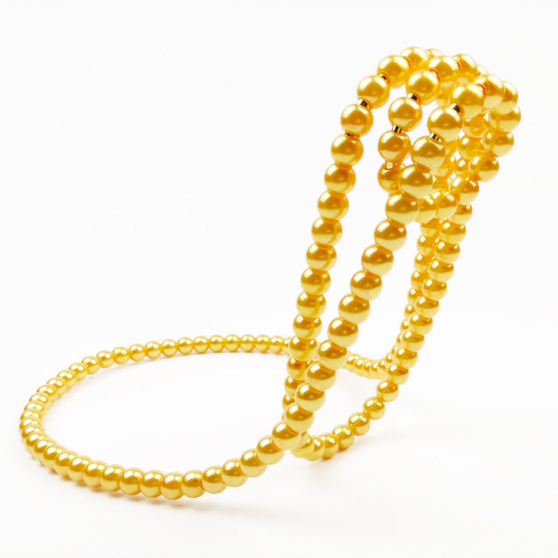 Pearl Necklace Wine Rack – Luxury Suspended Creative Home Desktop Decoration