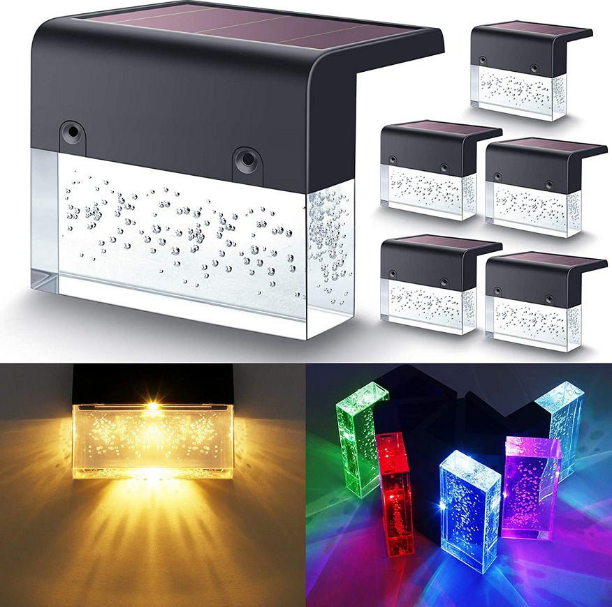 Solar LED Outdoor Fence Lights – Waterproof RGB Step Lights for Garden, Yard & Stairs