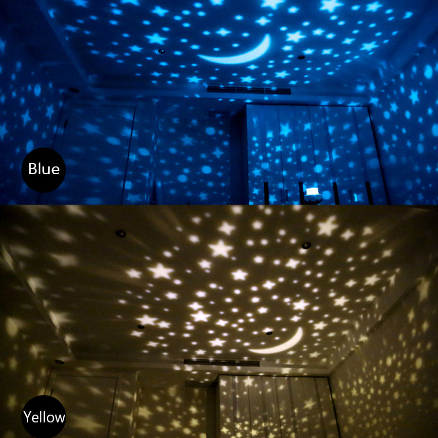 Rotating Starry Sky Projector – LED Galaxy Night Light