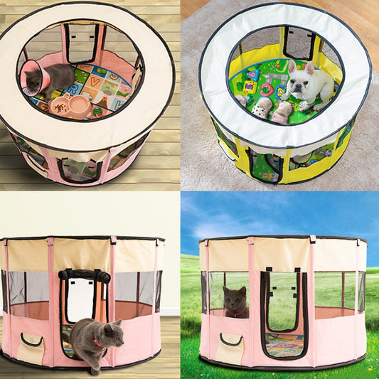 Portable Pet Crate House – Dog & Cat Playpen for Training, Rest & Travel